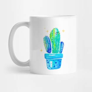 Cute Blue Cactus Mug